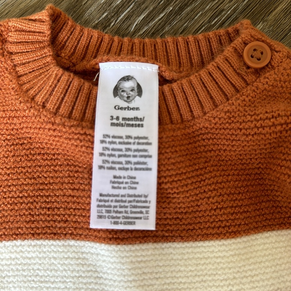 Gerber Baby Boys Sweater Knit Romper Jumpsuit - Picture 5 of 8